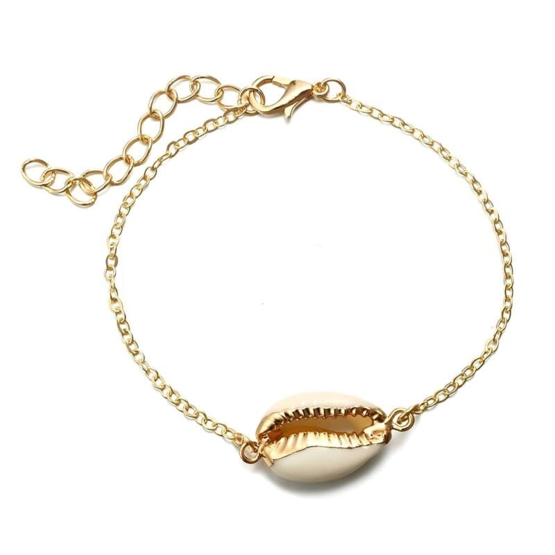 Bracelet Coquillage Chaine Dore Gold Chain Shell Bracelet