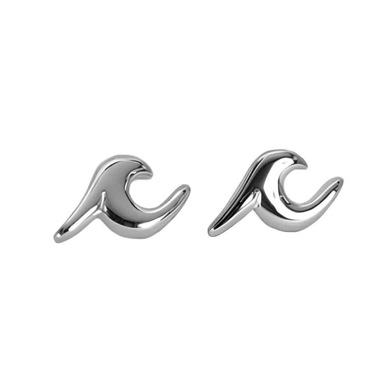 boulces oreilles vague en argent Wave Earrings