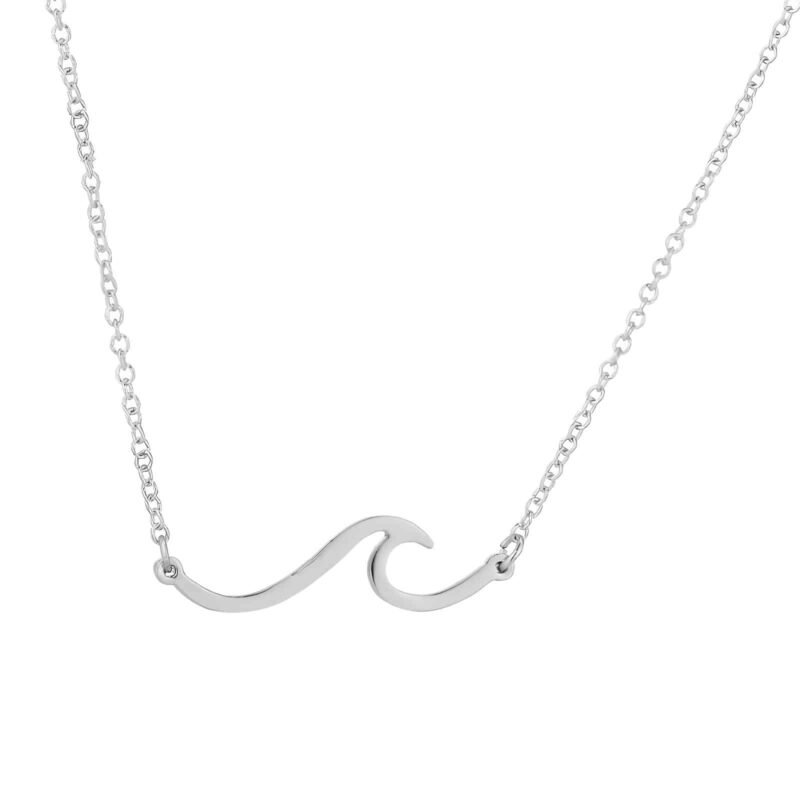 collier vague argent 1 Wave Necklace